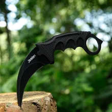 Jeslon CSGO Karambit Claw Knife Hunting Knives Camping Survival Tactical CS GO Knife Stainless Steel Scorpion Outdoor Knife Tool
