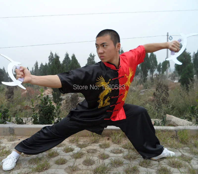 

Child adult Kung Fu uniform Martial Arts clothing Costume embroidery dragons shaolin Clothes Wushu Performance clothing for kids