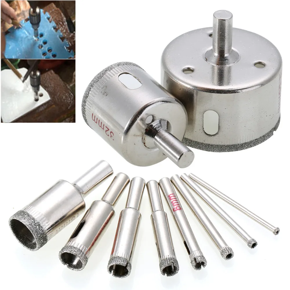Алмазная пила для сверления мраморных отверстий 3 50 мм 10 шт.|drill bit set|marble drillmarble drill |