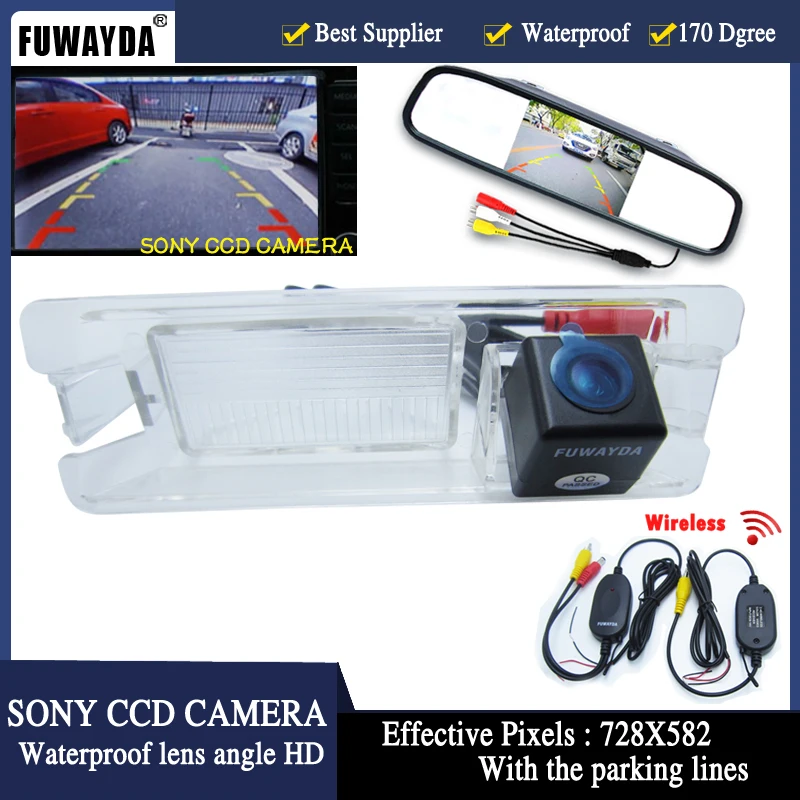 FUWAYDA 4 3 TFT LCD Car Rear View Mirror Parking Monitor SONY Car rear view font