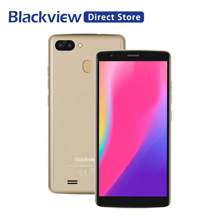 Blackview A20 pro, смартфоны, 18:9, 5,5 дюймов, Android 8,1, задний отпечаток пальца ID, 2 Гб ram, 16 ГБ rom, 4G, мобильный телефон