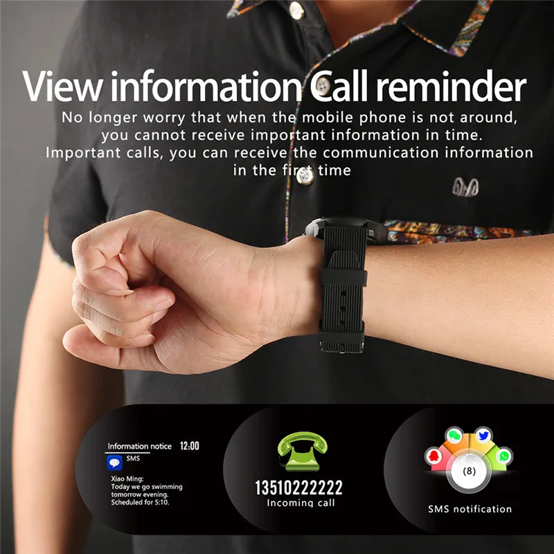 M01 Smart Watch Men Smart Bracelet Measurement of Pressure and Pulse Health Wristband IP67 Waterproof Fitness Tracker Smartband