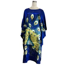 Стиль синий женский халат из вискозы платье винтажный принт юката банное платье летние свободные женские пижамы Ночная рубашка один размер