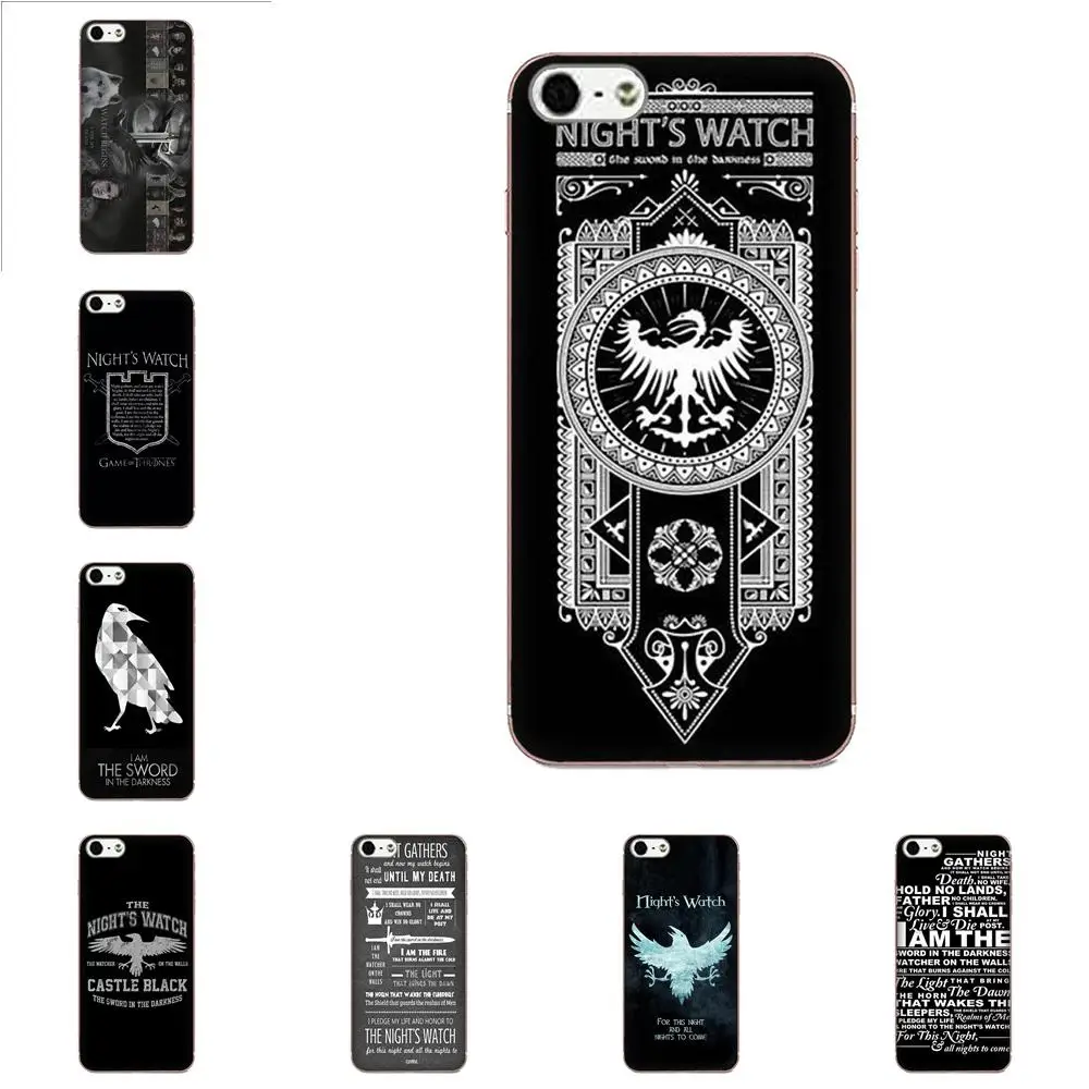 Ночные часы Jon Snow мягкие ТПУ чехлы для мобильных телефонов Apple iPhone 4 4S 5 5C 5S SE 6 6S 7 8 Plus