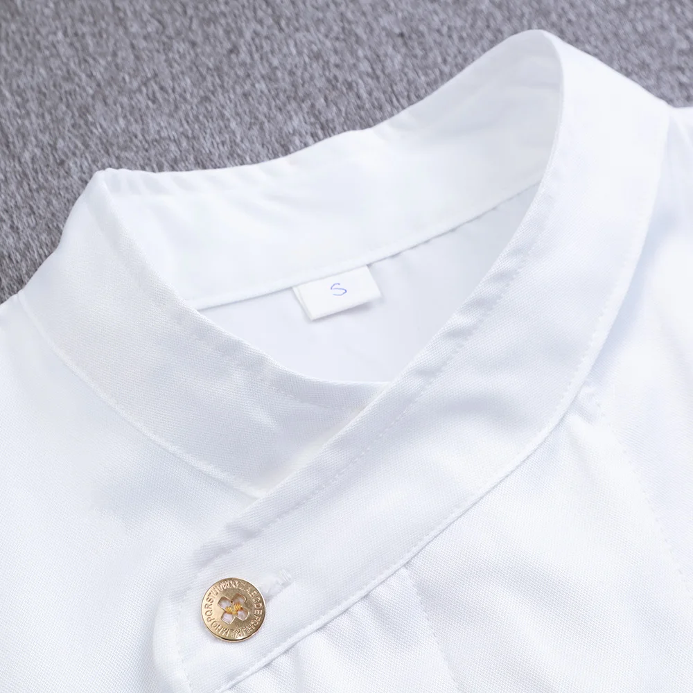 Casual soft kitchen jacket Restaurant hotel Sushi costume Catering Cooking Chef uniform Food cooker shirt waitress Work Uniform