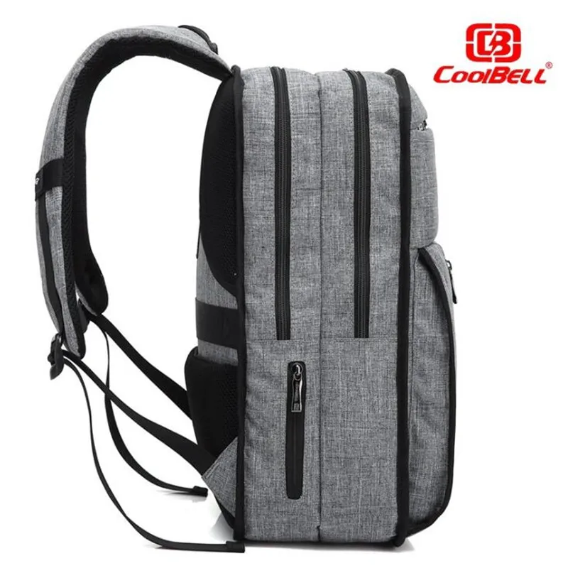 CoolBELL 15 6 дюймовый рюкзак для ноутбука сумка с usb портом зарядки