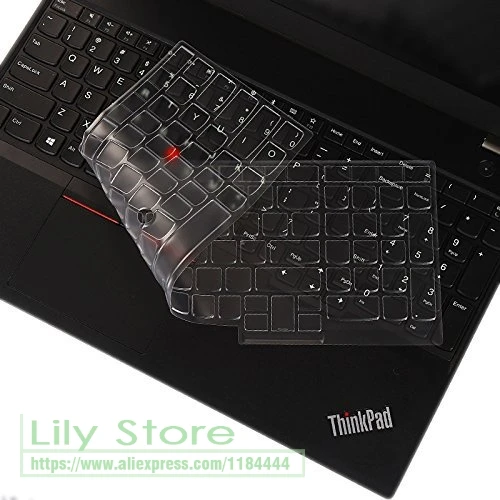 Ультратонкая клавиатура кожного покрова протектор для lenovo Thinkpad T590 E590 E580 T580 P52 P51s P52s 15," ноутбук