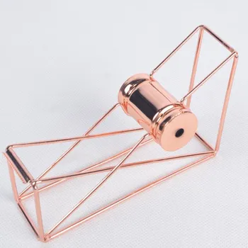 

Rose Gold Hollow Tape Dispenser Tape Cutter Washi Tape Storage Organizer Cutter Stationery Office Supplies