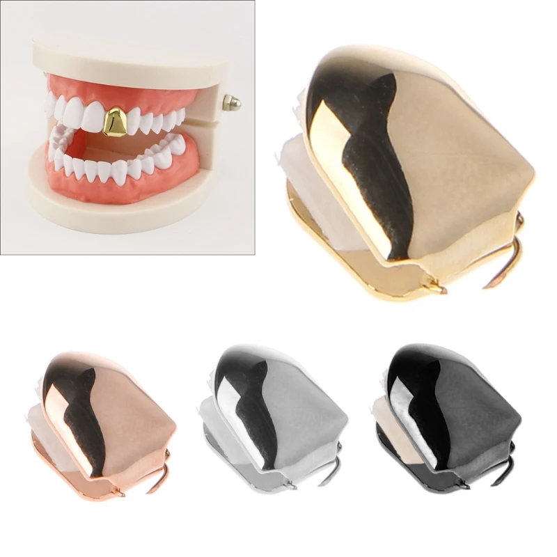 

JAVRICK Comfort Custom Gold Sliver Small Single Tooth Cap Grill Hip Hop Teeth Grill Teeth Decoration