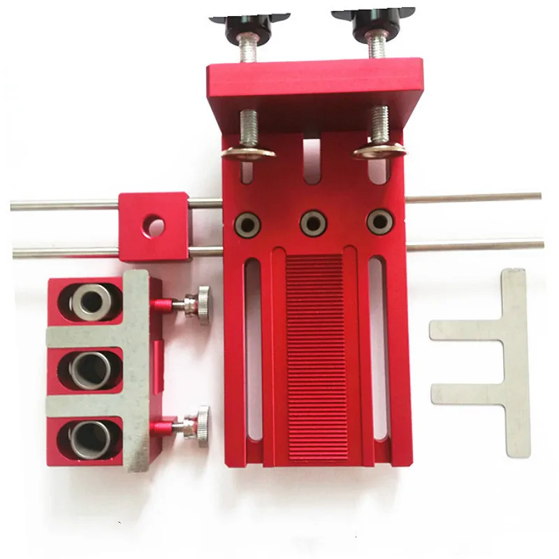 Dowelling Jig for Furniture Fast Connecting Cam Fitting 3 In 1 Woodworking Drill Guide Kit