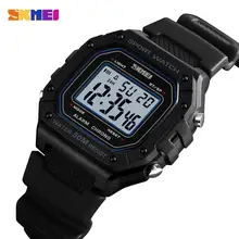 SKMEI модные мужские часы цифровые часы наружные спортивные наручные часы 5 бар водонепроницаемый будильник люксовый бренд relogio masculino 1496