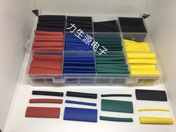 

530pcs/set Heat Shrink Tubing Insulation Shrinkable Tube Assortment Electronic Polyolefin Ratio 2:1 Wrap Wire Cable Sleeve Kit