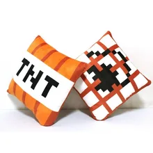 Hot Minecraft TNT Plush Pillow 10cm 20cm 40cm Minecraft Toys TNT Pillow Children Toys Birthday Gift