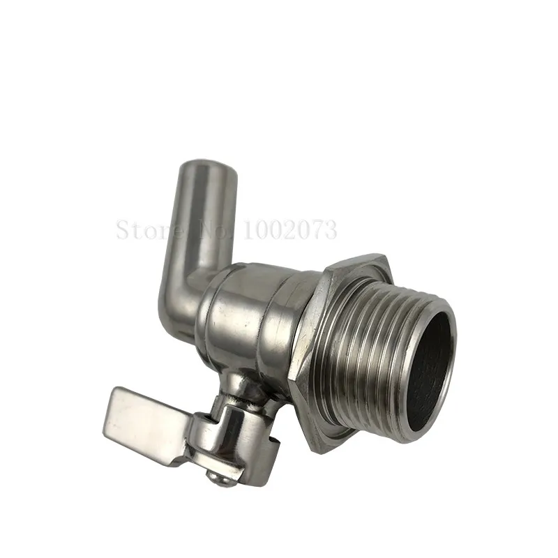 Stainless Steel Beer Brewing Faucet tap 1inch HomeBrew Barrel Keg Beverage Juice Dispenser Spigot Fermenter Fridge Kegerator Tap (1)