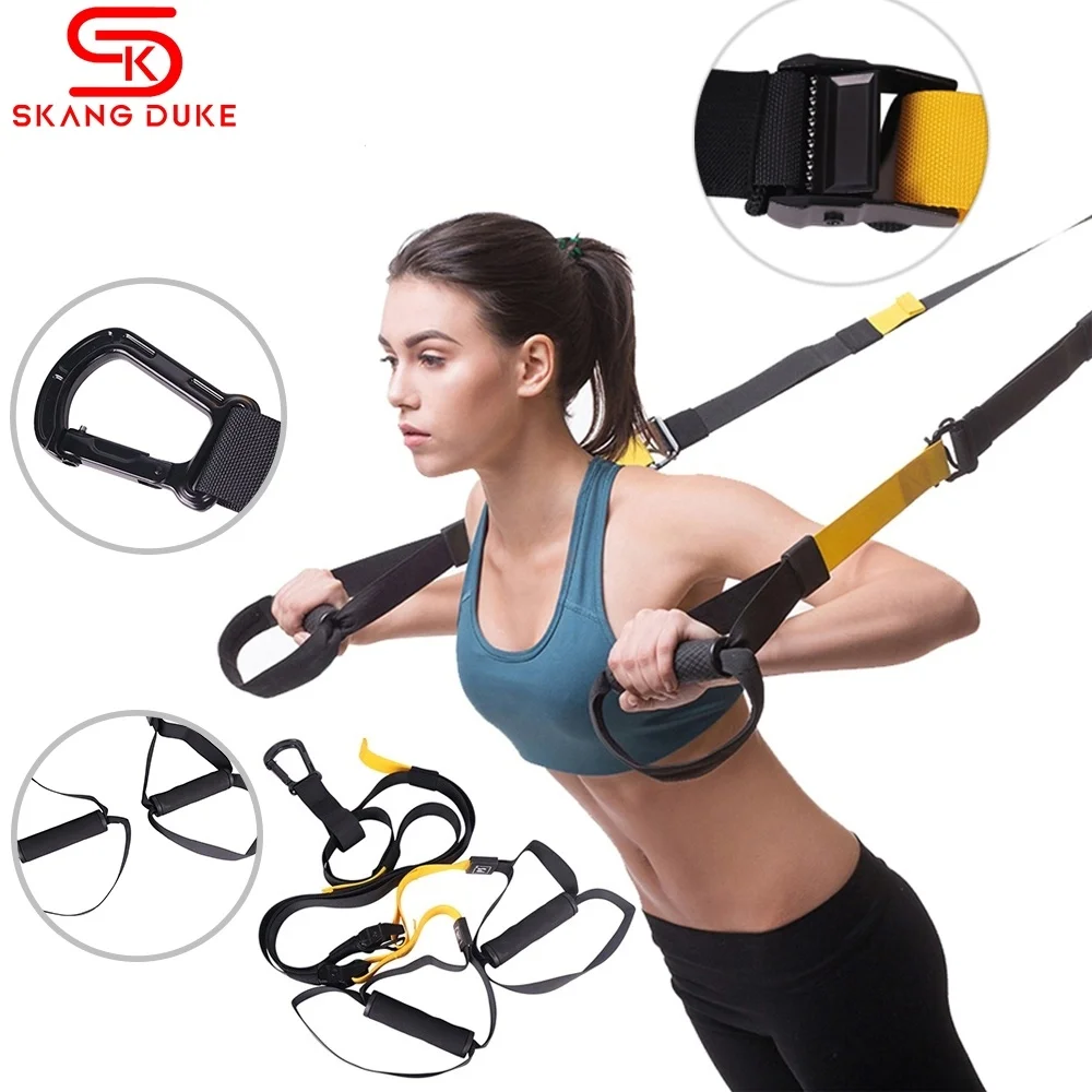 

Suspension Trainer Kit Resistance Band Hanging belt Home Gyms Training Straps Exercise Integrated Workout Bodybuilding Pull rope