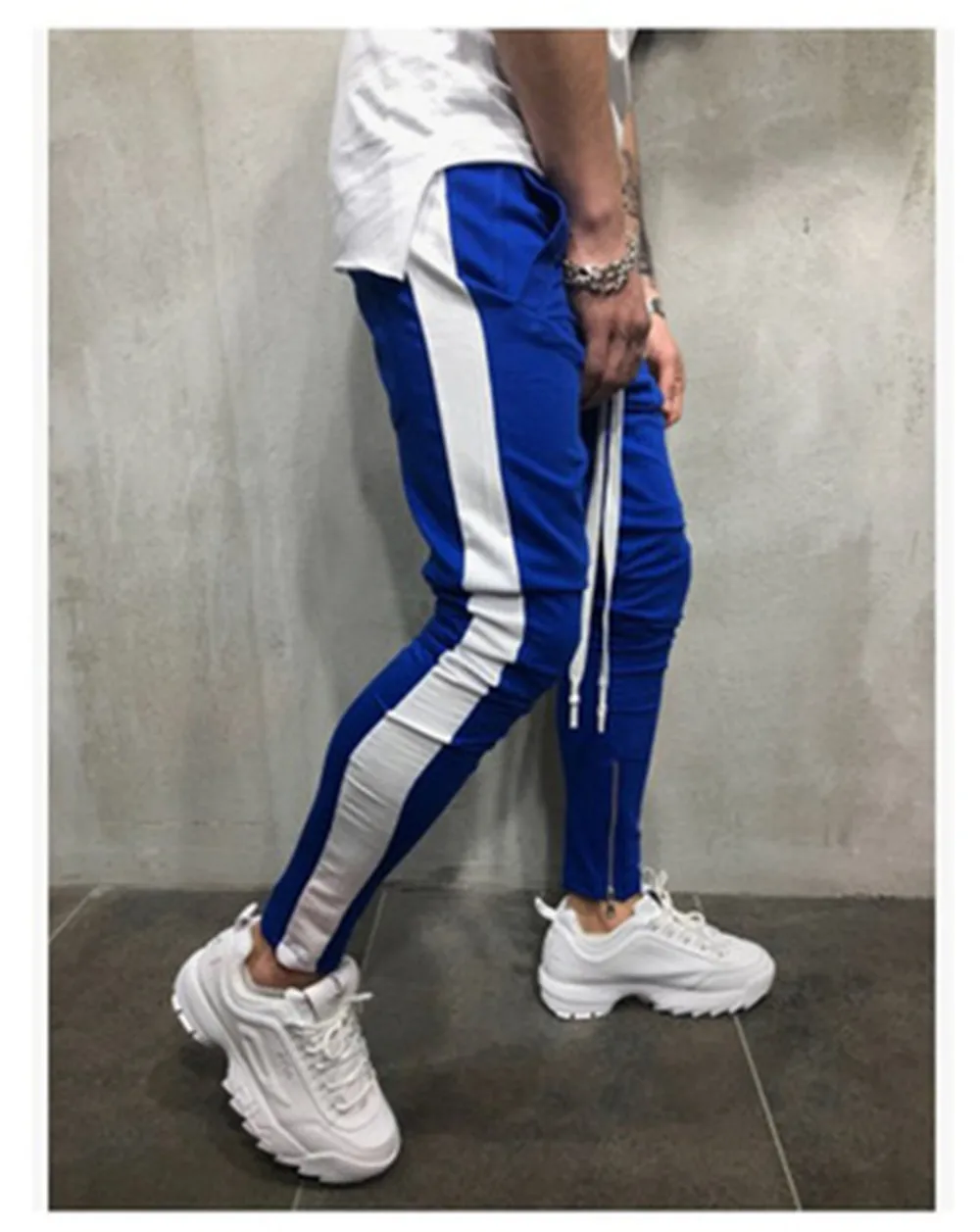 الرجال السراويل الترنك عارضة الرياضة الركض قيعان ركض العرق السراويل Sweatpants سراويلي حريمي الرجال الكاكي الملابس الورك هوب تقسم