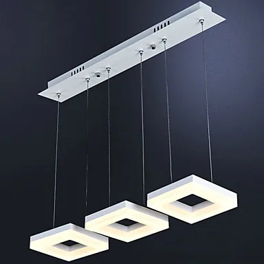 Square Acryl Modern Pendant Lamp Indoor Home Lighting Dinning Living Room Hanglamp LED Pendant Light Suspension Luminaire