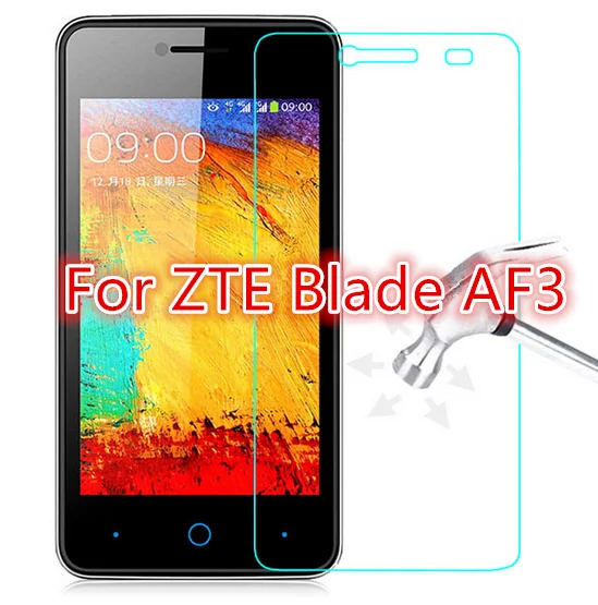 

0.26mm Explosion-proof Front LCD Tempered Glass Film For ZTE Blade AF3 Screen Protector pelicula de vidro><