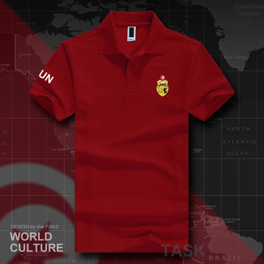 

Republic of Tunisia TUN polo shirts men short sleeve white brands printed for country 2018 cotton nation emblem new fashion