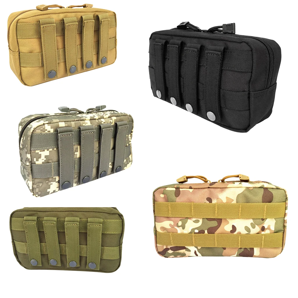 

Utility Molle Belt First Aid Pouch Camping Hunting Outdoor Sports Hanging Bag Organizer for Men Women 5 Colors 23x14x7.5cm