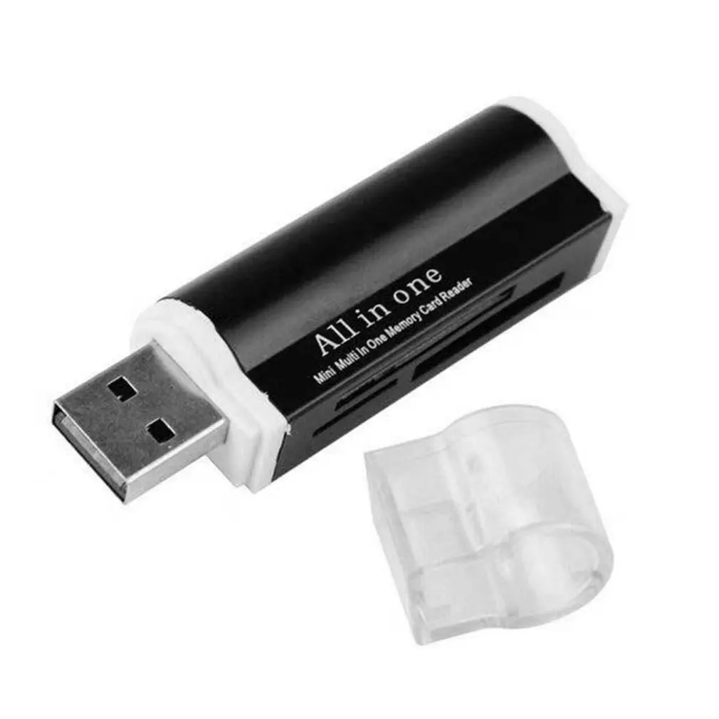 Многофункциональный Все в 1 USB 2,0 Card Reader Портативный мини Алюминий сплав высокого Скорость Card Reader для Micro-SD TF