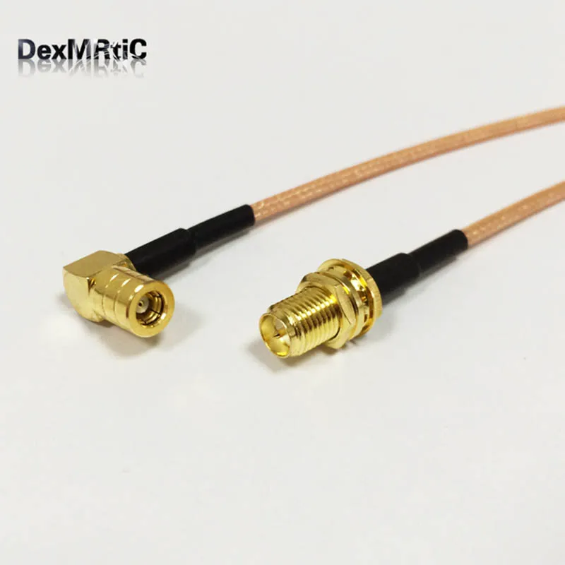 RP SMA женский переборка к SMB Женский правый угол RA кабель перемычки rf RG316 15m 6 дюймов