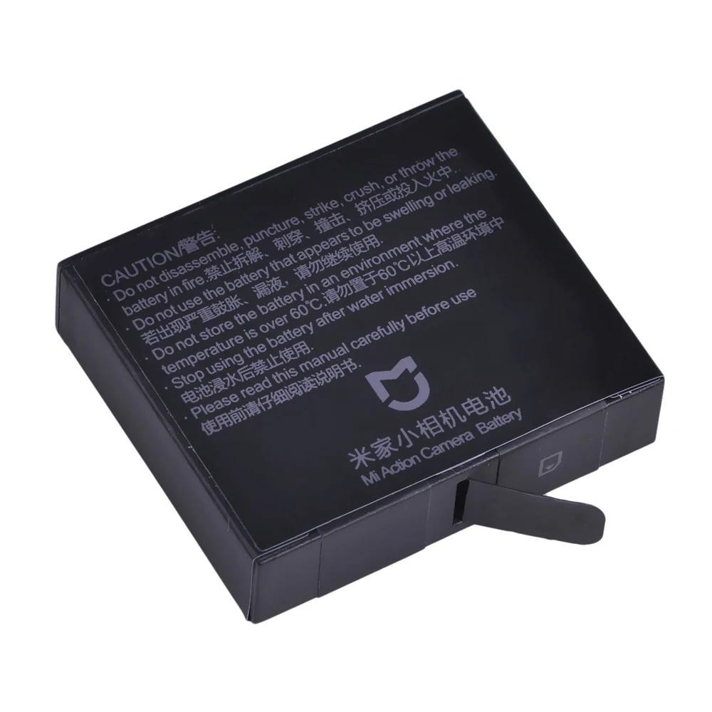 Bateria + Led Usb para Esporte Mah Original mi Jia 4k 3 Slots Carregador Xiao Ação ni Câmeras Acessórios 2 Pçs 3.80 v 1450 - Image 3