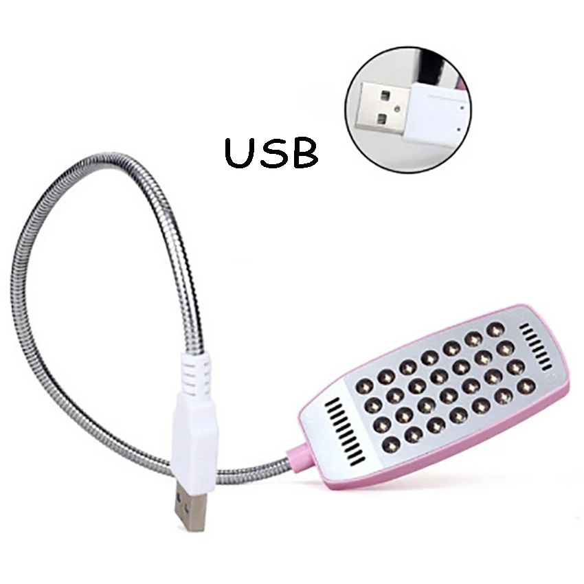 USB-светильник для чтения 28 светодиодов 360 ° гибкий | Лампы и освещение
