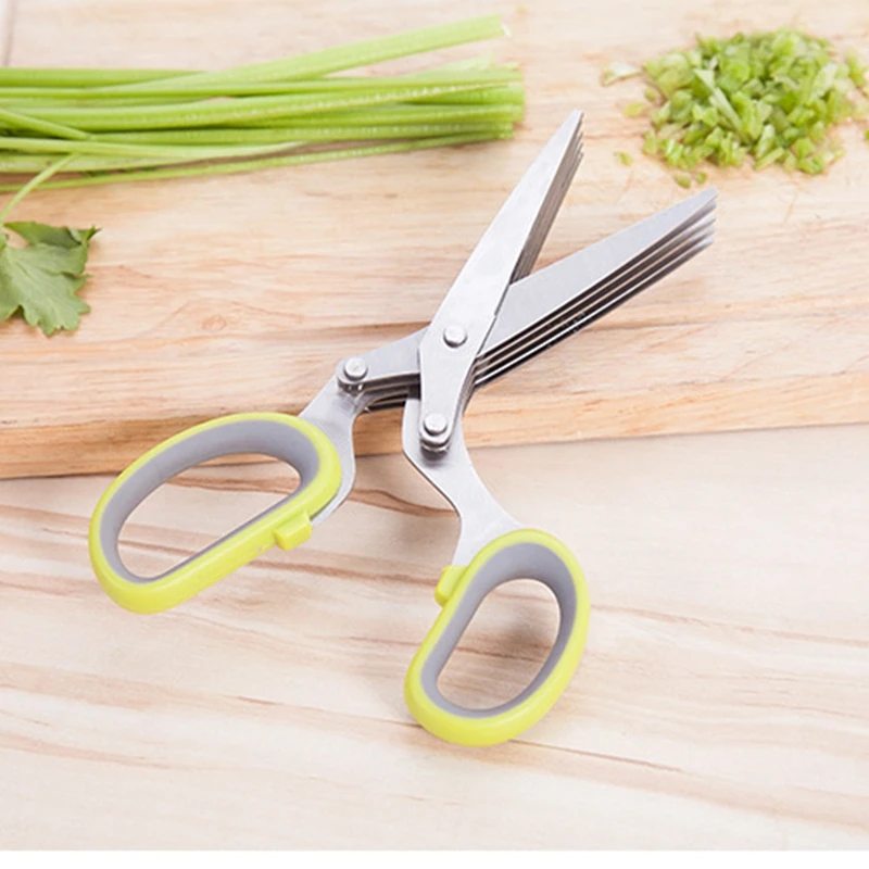 Layers Basil Rosemary Kitchen Scissors Professional Sewing Guided For home Crafts Wrapping Gifts Fabric Sewing Cut Straight Fast (8)