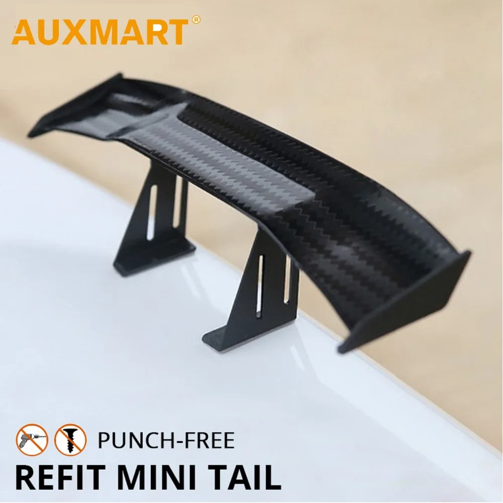 

Auxmart Universal Car Tail Wing Mini Spoiler Modified Small Tail Wing No Punch Automoblie Decoration Car Styling Dropshipping