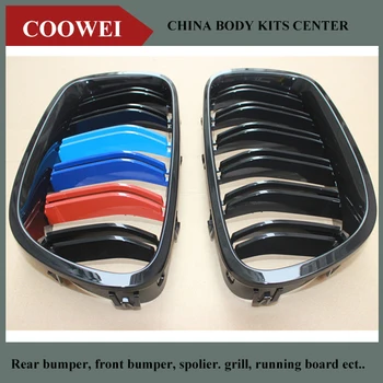 

2010+ 5 Series F10 Racing Grille Dual Slat Kidney Front Grills For bmw F10 520i 523i 525i 530i 535i M Color