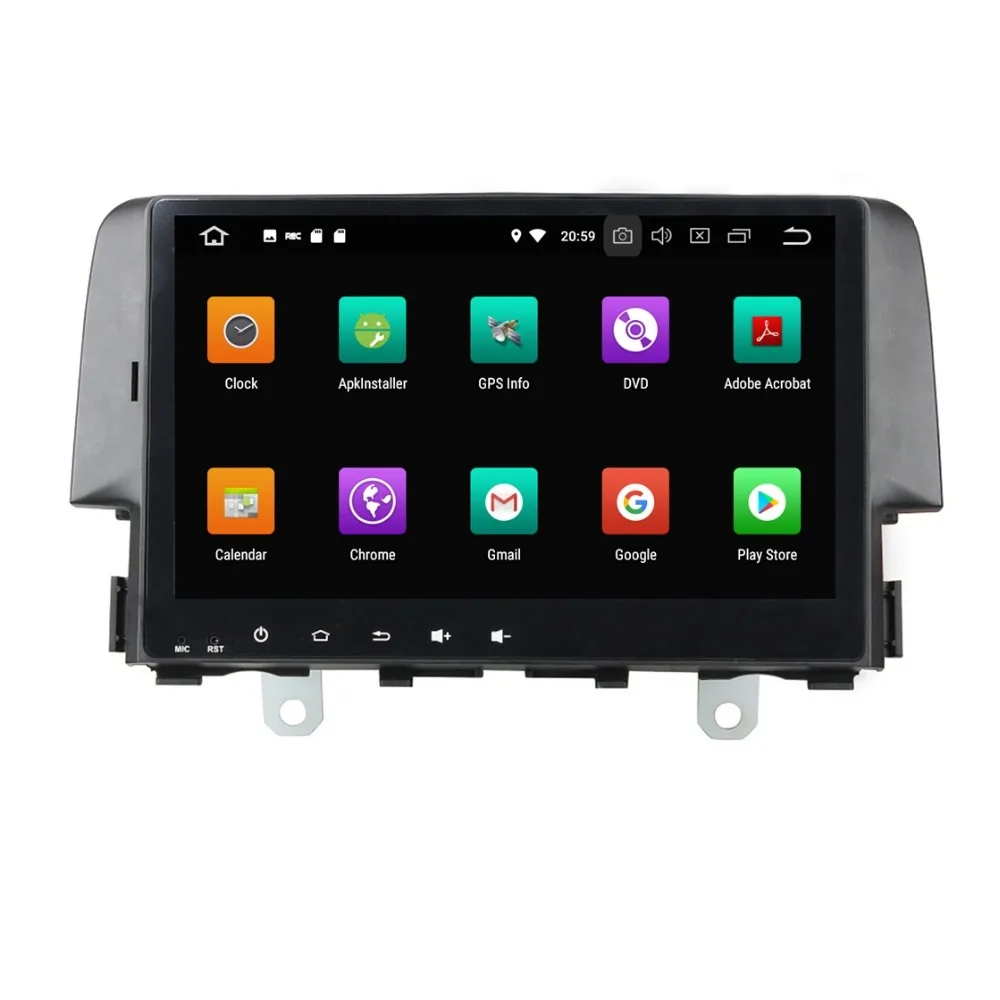 Best 9" Android 8.0 Car Radio DVD Stereo Multimedia for Honda Civic 2016 4GB RAM GPS Bluetooth WIFI USB DVR Mirror-link 32GB ROM 2