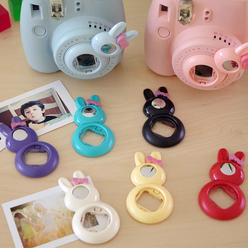 Cute Rabbit Close-up Lens Selfie Self Portrait Mirror For Fuji Fujifilm Instax Mini 7S88+ Instant Camera Accessories (12)