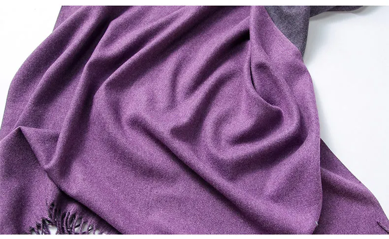 1 (14)Winter Scarf Women Men Luxury 2018 Double sided splice Tartan Cashmere Winter Warm Square Plaid Wool Shawl In Women Scarves