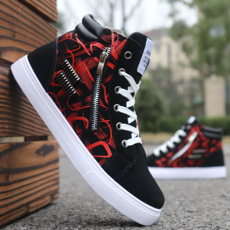 

Spring Men Casual Shoes Korean Men Sneaker Shoes Breathable Lace Up Men Shoes