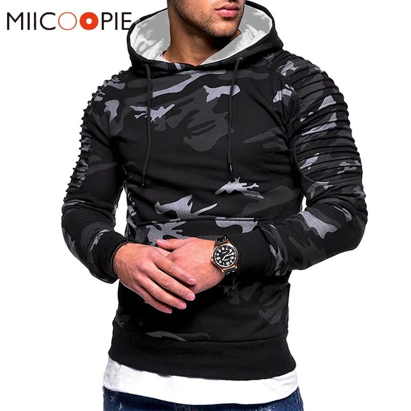 

Camo Hoodies Men Military Pocket Hooded 2019 Autumn Winter Mens Camouflage Printed Hoodie Sweatshirt Male Hip Hop Purpose Tour