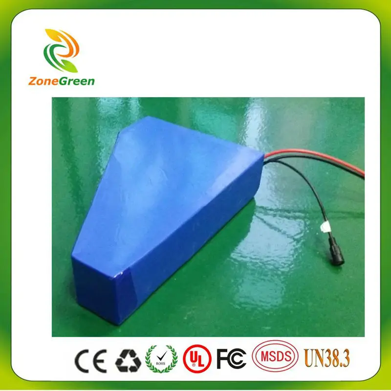 

52V 31AH 1000W Triangle battery 51.8V 31AH Electric Bike Battery for LG cell Lithium ion battery With 30A BMS 58.8V 2A charger