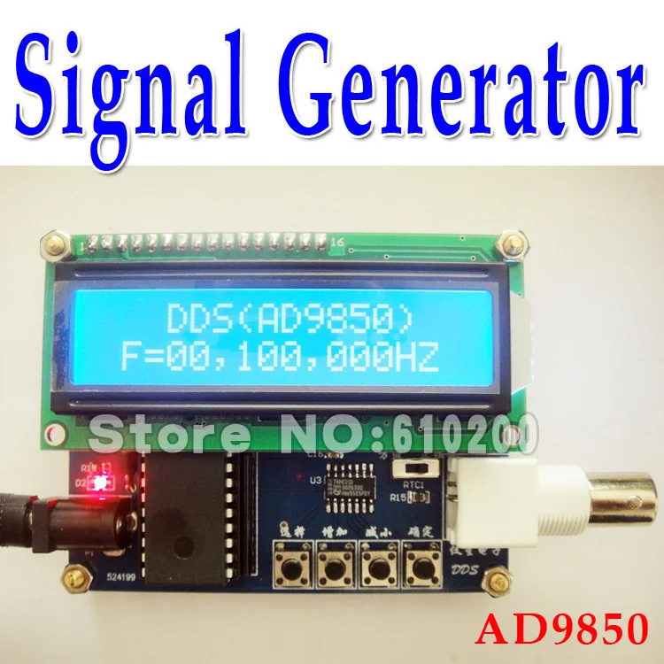 

Free shipping 0-30MHz DDS VFO electronic Signal Generator / based on AD9850 Direct Digital Synthesis HAM LCD display