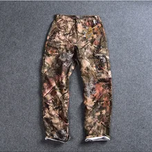Новинка, мужские камуфляжные охотничьи брюки, уличные спортивные походные брюки, длинные штаны, большие размеры США 30-42