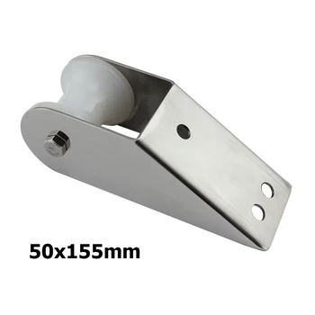 

Marine Boat Yacht Bow Anchor Roller Bracket Lift Rubber Roller 316 Stainless Steel for Fixed Anchor Hardware