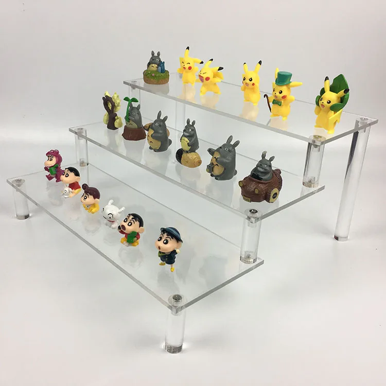 New Fashion 3 Tier Acrylic Makeup Organizer Nail Polish Display Cosmetic Stand Plastic Jewelry Toy Storage Glasses Rack Jewelry Packaging