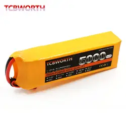 TCBWORTH 4S RC LiPo батарея 14,8 в 5000 мАч 40-80C для RC вертолет Quadrotor самолет AKKU Drone автомобиль грузовик батарея LiPo 14,8 в