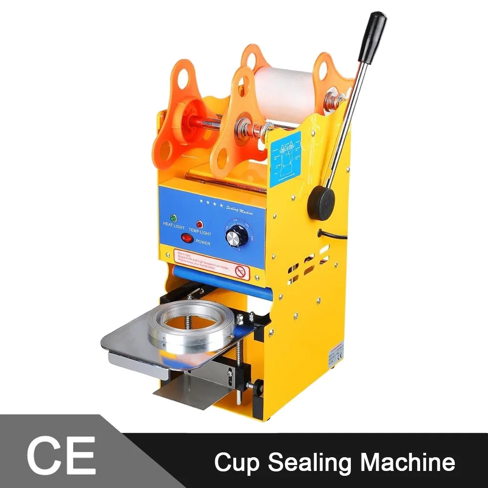 Semi Automatic 300 500cups/h 350W Bubble Tea Cup Sealing machine Fruit