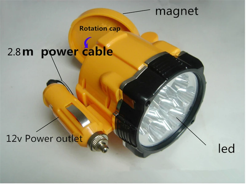 Автомобильный аварийный светильник светодиодный автомобильный ночной неисправный ремонтный Магнитный рабочий светильник мини Магнитный сигаретный светильник er power светильник ing DC12V