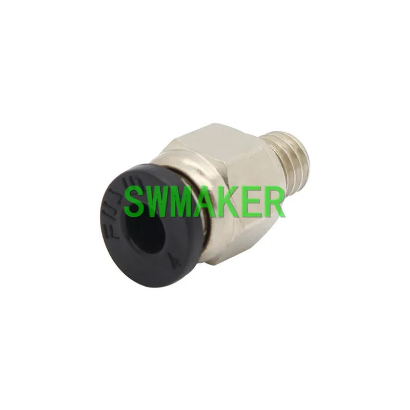 2Pcs-3d-printer-Pneumatic-Fittings-PC4-M6-Bore-4-3mm-For-4mm-PTFE-Tube-connector-Coupler