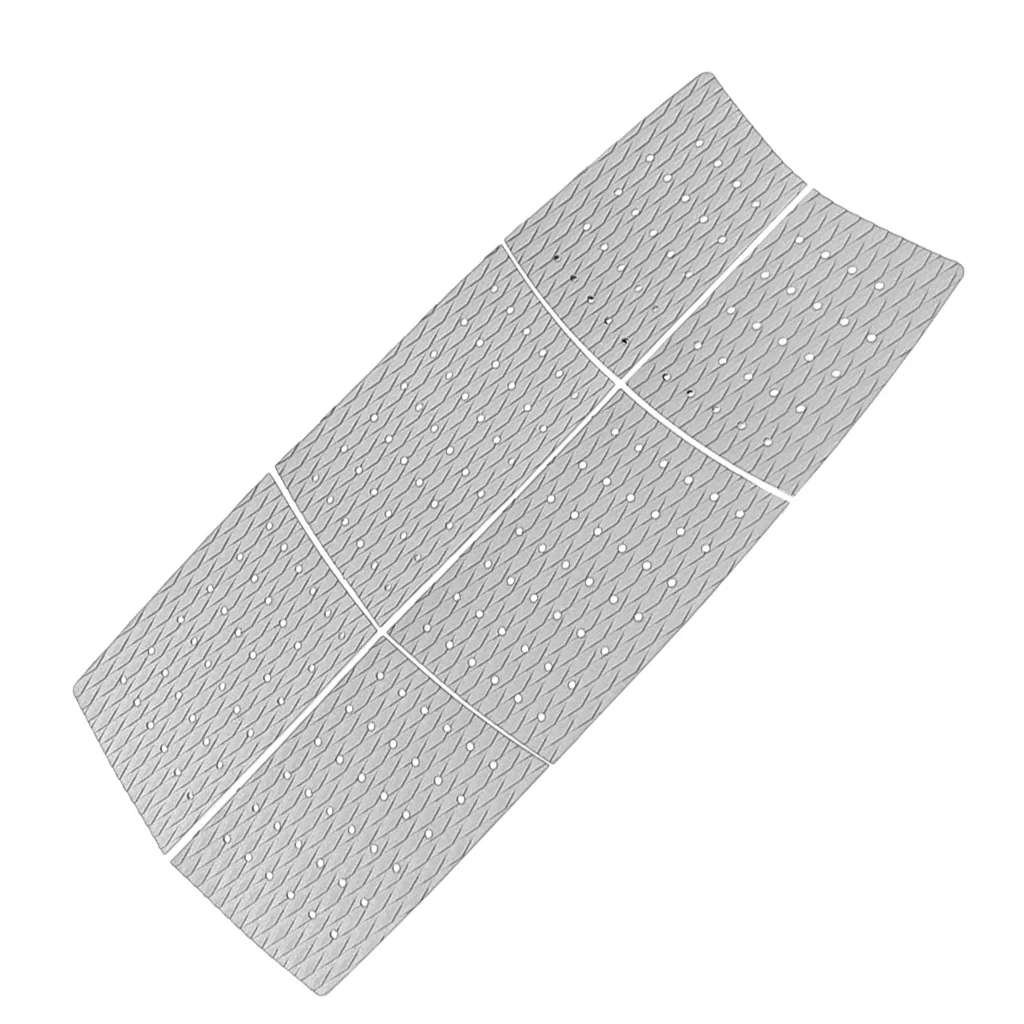 6pcs 3mm Adhesive EVA Traction Pad Tail Deck Pads for Surfboard Longboard Kiteboard Outdoor Water Sports Surfing Deck Grip Mat