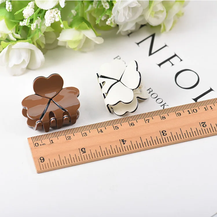 Korean Top Hairpins For Women Girl Sweet Solid Acrylic Heart Type