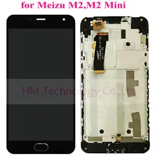 Black LCD+TP+Frame for Meizu M2 Mini 5.0″ LCD Display+Touch Screen Digitizer Glass Panel Assembly with Frame Free Shipping+Tools