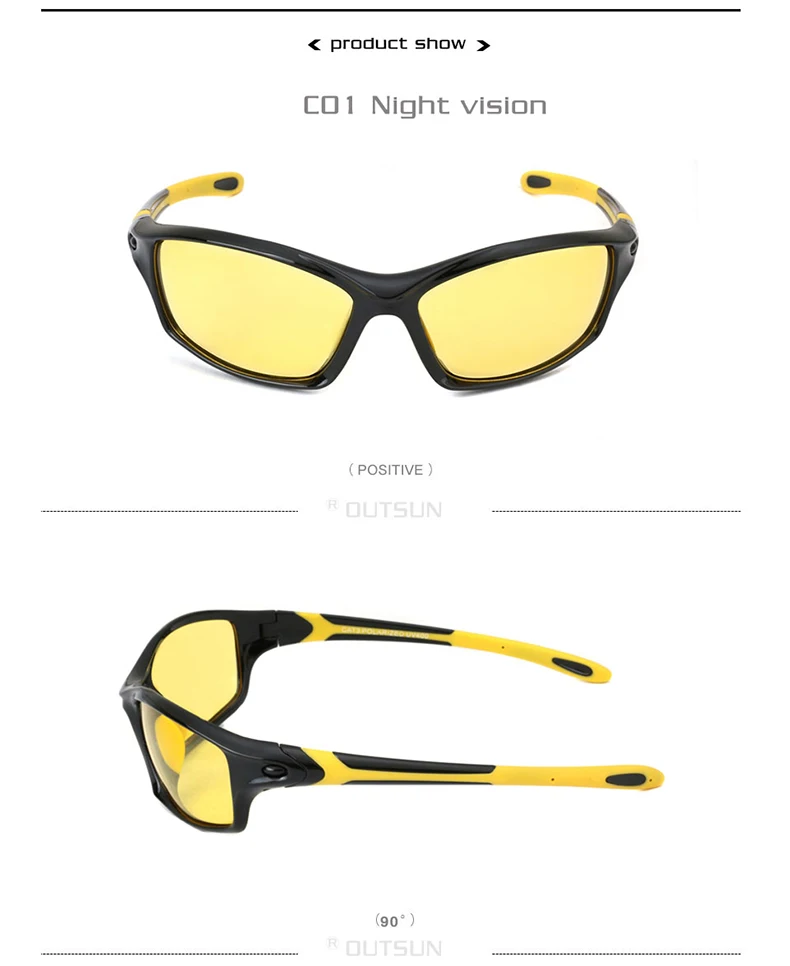 OUTSUN, мужские поляризованные солнцезащитные очки, UV400, линзы, очки TR90, очки, фирменный дизайн, защита от солнца, спортивные солнцезащитные очки, F8633