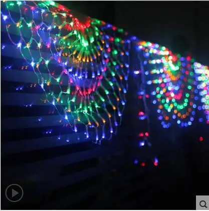 Año Nuevo Garland LED Navidad al aire libre party cristmas decoración peahen LED Net luces de Navidad Año Nuevo Garland LED Navidad al aire libre party cristmas decoración peahen LED Net luces de Navidad